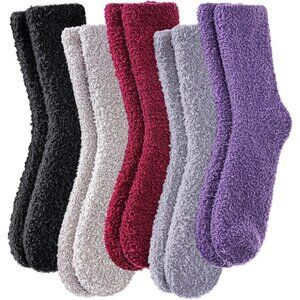 ❤️Fuzzy Socks for Men & Women Cozy Fluffy Winter Warm Microfiber Soft Socks